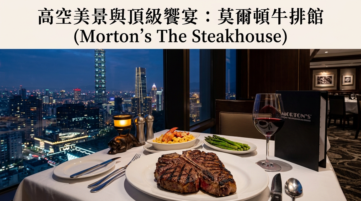 台北信義區牛排館推薦｜莫爾頓牛排館 Morton&rsquo;s The Steakhouse：坐擁101夜景的浪漫約會餐廳 @ELSA菲常好攝