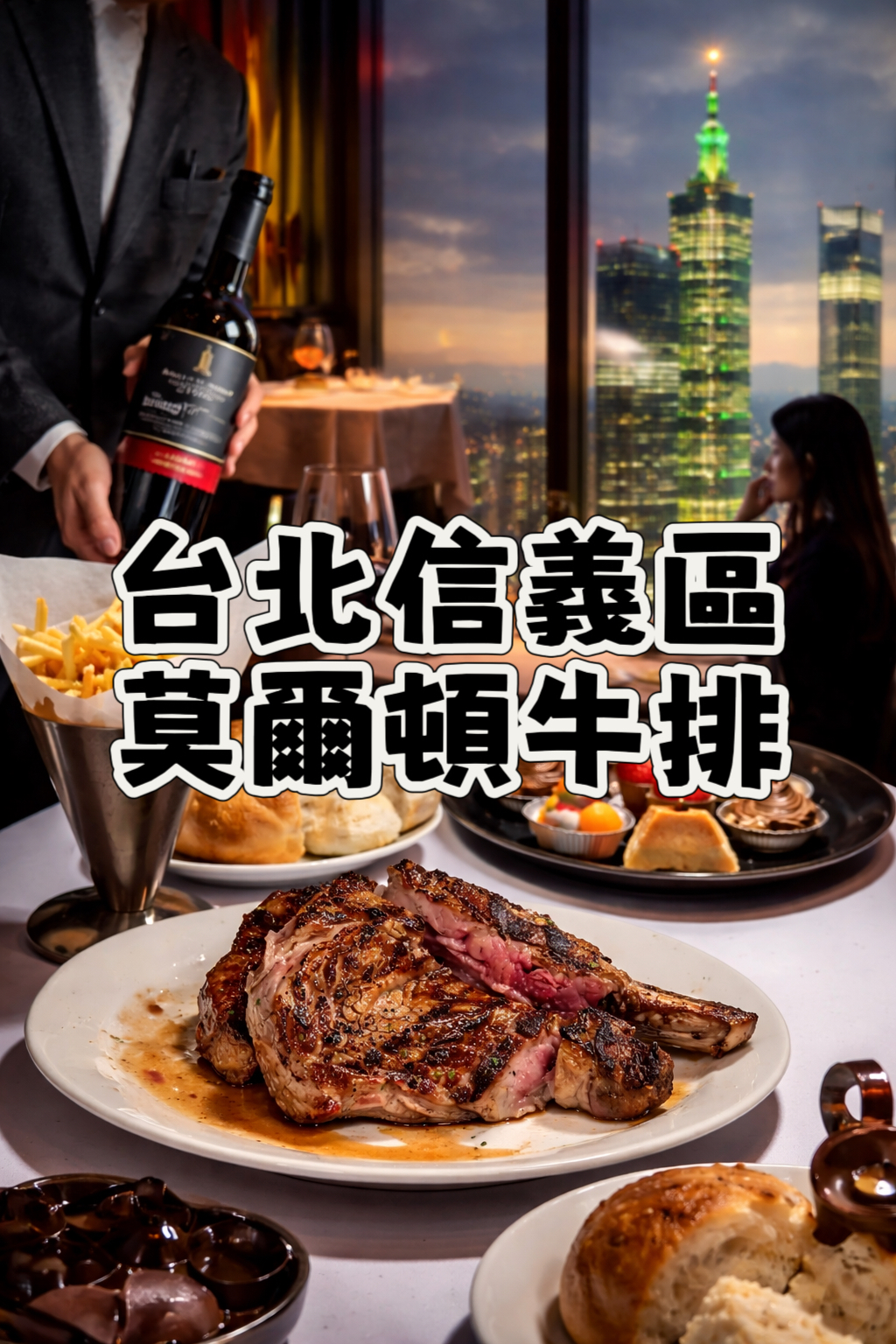信義區美食｜莫爾頓牛排館｜台北高級牛排館推薦｜擁抱101百萬夜景的浪漫餐廳 @ELSA菲常好攝